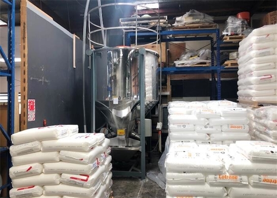Gray Vertical Plastic Granules Mixer-Maschinen-Edelstahl OVM-2000